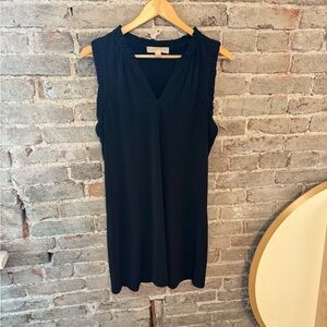 Michael Kors Elegant Black Sleeveless Dress